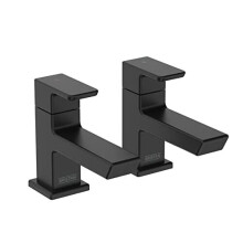 Bristan Cobalt Bath Pillar Taps Black (COB 3/4 BLK)