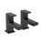 Bristan Bristan Cobalt Bath Pillar Taps Black (COB 3/4 BLK) 1