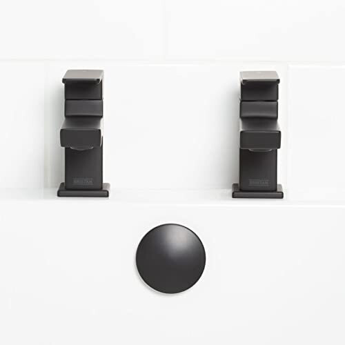 Bristan Bristan Cobalt Bath Pillar Taps Black (COB 3/4 BLK) 2
