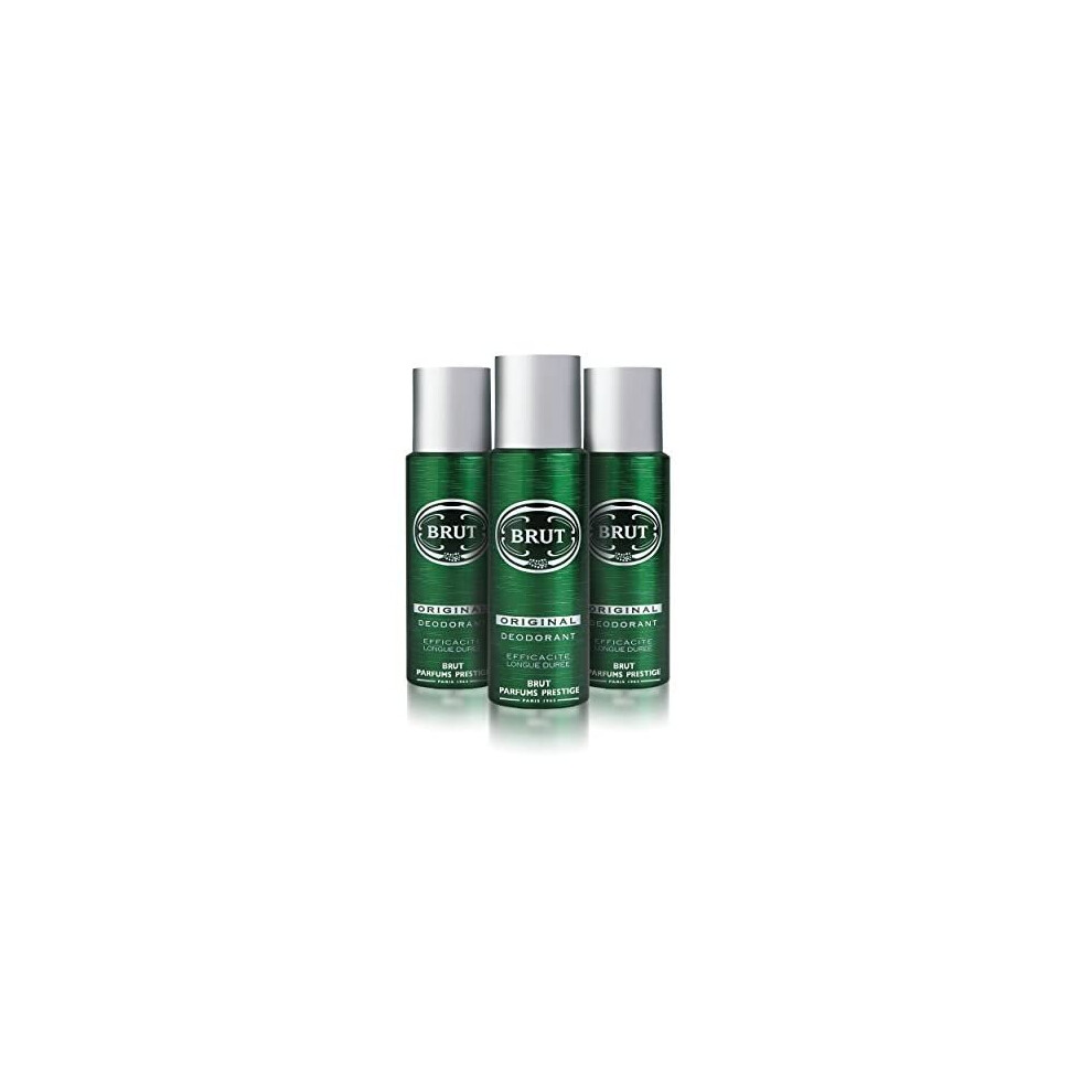 BRUT Original Body Spray Deodorant Bundle 3 x 200ml