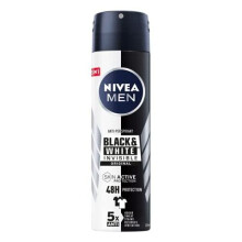 Nivea MEN Black & White Invisible Original Deodorant for Men Spray, Pack of 6 x 150 ml, Anti-Halos, Anti-Breathable Freshness for 48 H