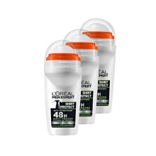 L'Oréal Mens Expert Shirt Protect Deodorant Ball, Pack of 3