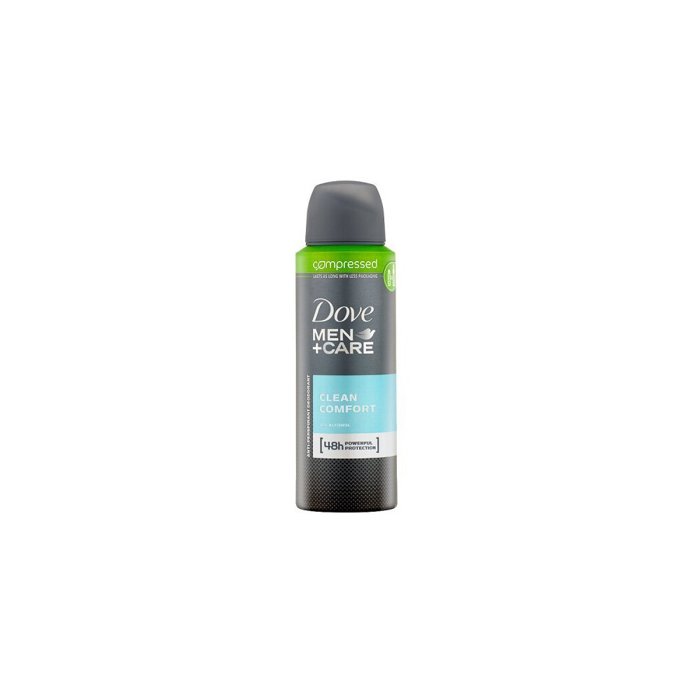 Dove Men+Care Clean Comfort Aerosol Anti-Perspirant Deodorant Compressed 125ml