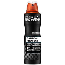 L'Oréal Men Expert Carbon Protect 48 Hrs Anti-Perspirant Deodorant for Men, 250 ml, Pack of 6, Bulk Buy