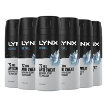Lynx Ice Chill 72 hour protection against odour and wetness Anti-Perspirant Deodorant Spray no fuss aerosol for all-day freshness 150 ml pac