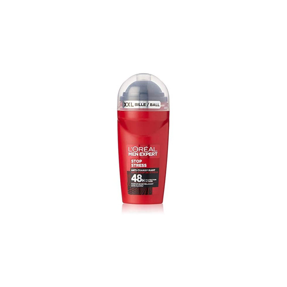 New L’oréal Paris Men's L 'Oréal Expert Stop Stress Antiperspirant 48H Roll-On, 50 Ml