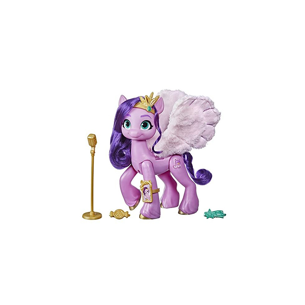 My Little Pony: A New Generation Movie Singing Star Princess Pipp Petals - 6-Inch Pink Pony That Sings and Plays Music, Toy for Kids Age 5 a