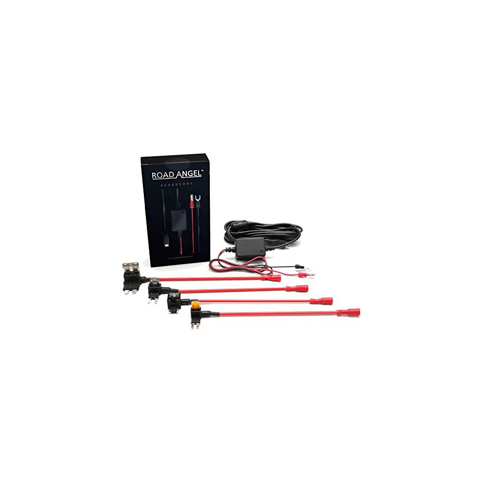 Aura Hd1 / Hd2 5V Dash Cam Hard Wiring Kit By Road Angel, For All Micro Usb Dash Cam's, Parking Mode, Power Protection And Easy Installation, 3.5 5060047671415