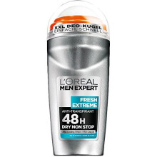L'Oréal Men Expert Fresh Extreme Roll-On Deodorant 48H Protection Regulates Sweat and Fights Body Odour Fresh, Long Lasting Fragrance (6 x 5