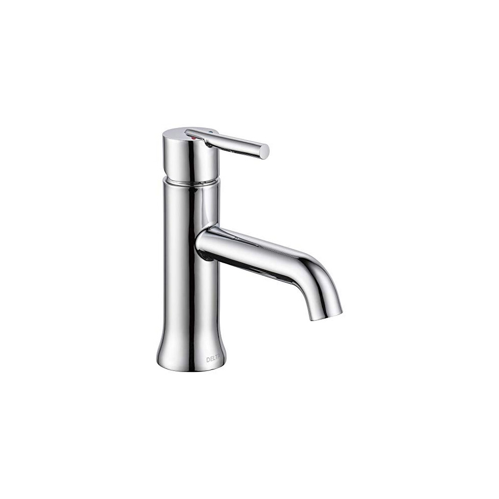 Photos - Tap Delta Faucet Trinsic Single Hole Bathroom Faucet, Single Handle Bathroom Faucet Chrome, Bathroom Sink Faucet, Metal Drain As