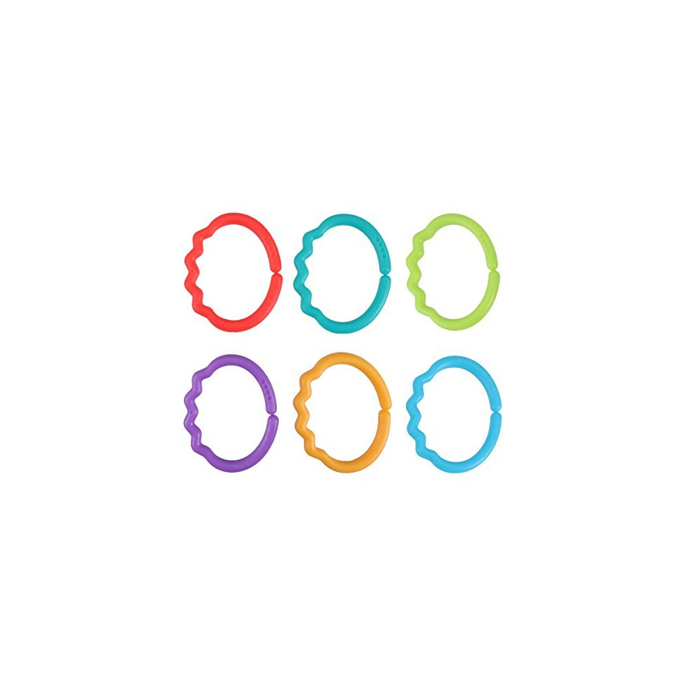 24Pcs Baby Teether Rings Links Toys Links Rattle Strollers Car Seat Travel Toys For Baby Infant Newborn Toymytoy