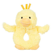 Jouet de Hochets en Peluche Canard Doux Apricot Lamb pour Bébé, 6 pouces