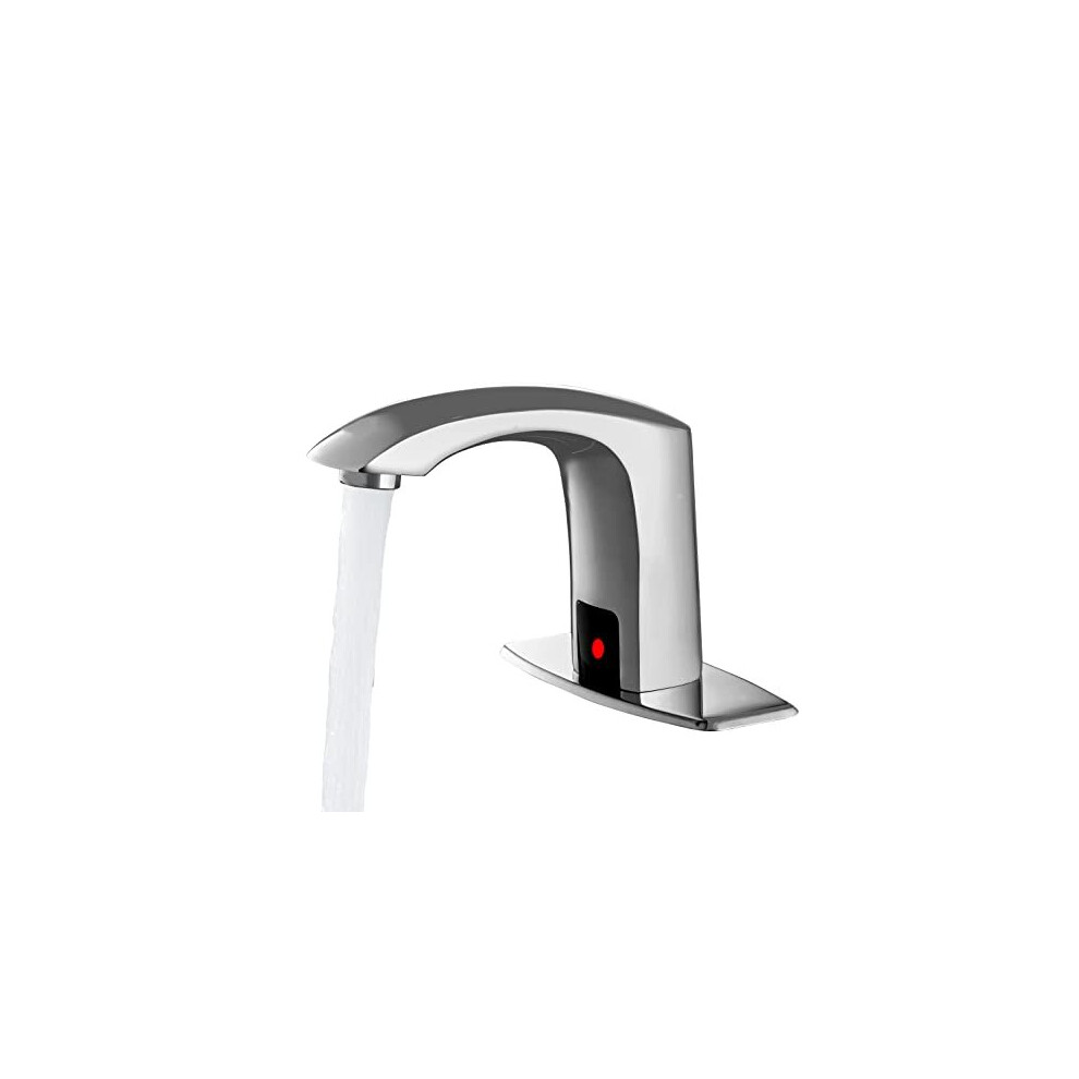 Hhoommee Automatic Touchless Sensor Faucet Motion Activated Bathroom Hands Free Tap (Chrome) 641926127008