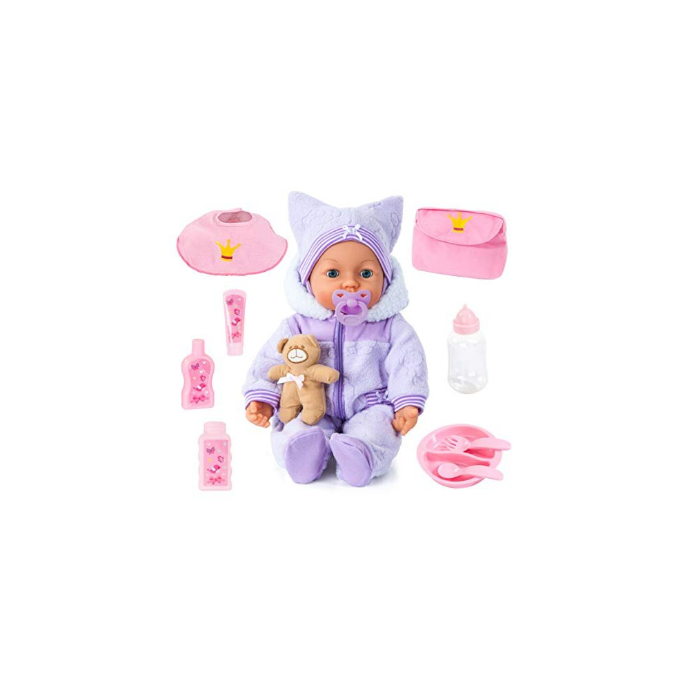 Bayer Design 94694AA Interactive Doll Piccolina Magic Eyes moves mouth blinking eyes, sounds, accessory