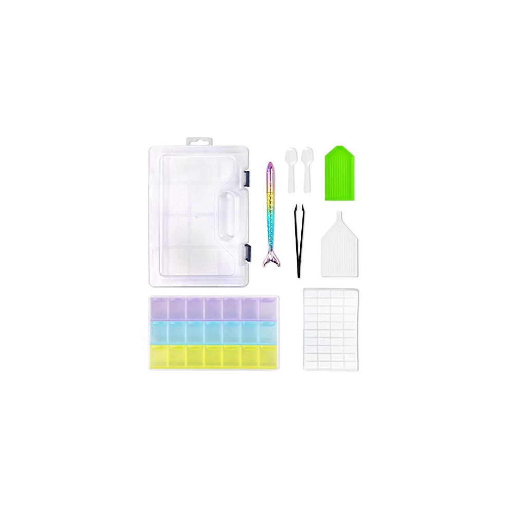 Yansguard Diamond Painting Tools Kits Accessoires Inclusief Pen Opbergdozen Trays Schilderen op Nummer voor Volwassenen