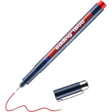 Edding 1800 Profipen Fineliner Drawing Pen - 0.1mm - Red Ink - Single