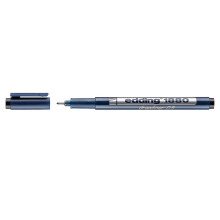 Edding 1880 Drawliner Fineliner Drawing Pen - 0.5mm - Black Ink - Single