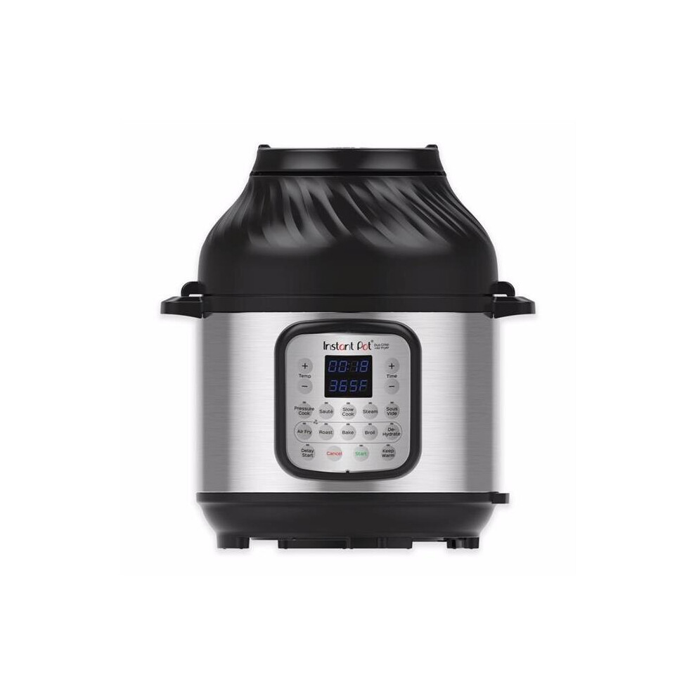 Instant Pot  8 qt. Duo Crisp Stainless Steel Pressure Cooker, Black & Silver