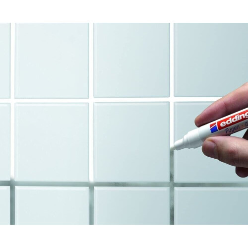 Edding 8200 Tile Grout Marker Pen 2-4mm - White - Single 2