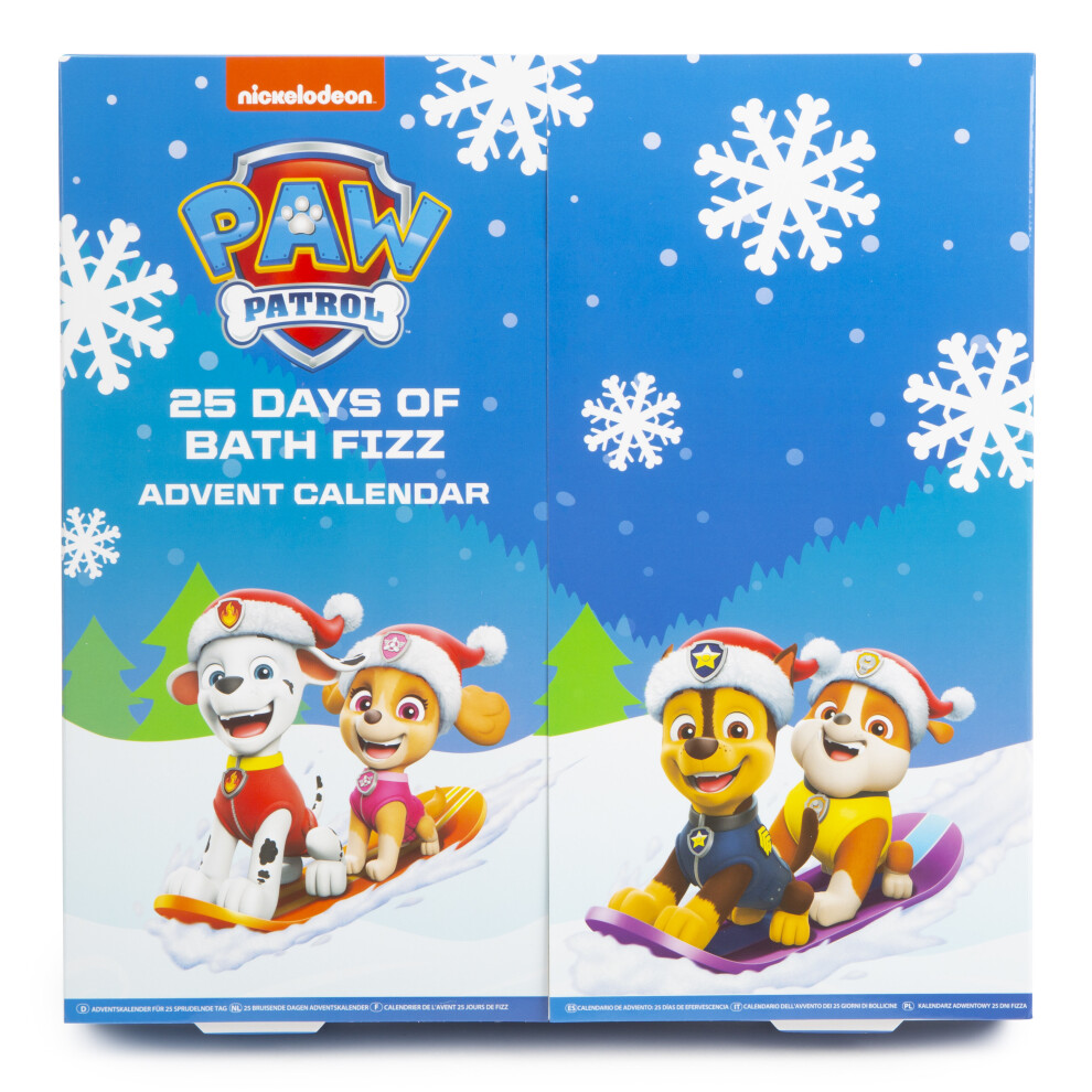 Rms Paw Patrol 25 Days Of Bath Fizz Bubbly Advent Calendar Confetti Christmas Xmas