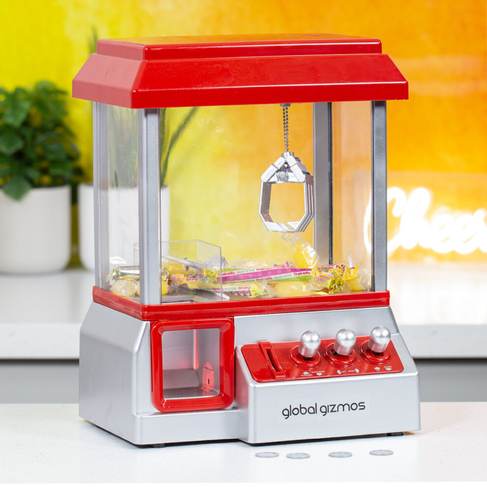Global Gizmos 50190 Candy Grabber Machine / Retro Arcade Game