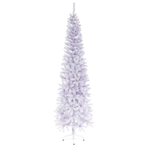 Premier 2M Slim White Christmas Tree Artificial White Spruce Tree 570 Tips
