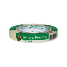 Duck 240349 0.70 in. x 60 yd General Use Masking Tape - pack of 24