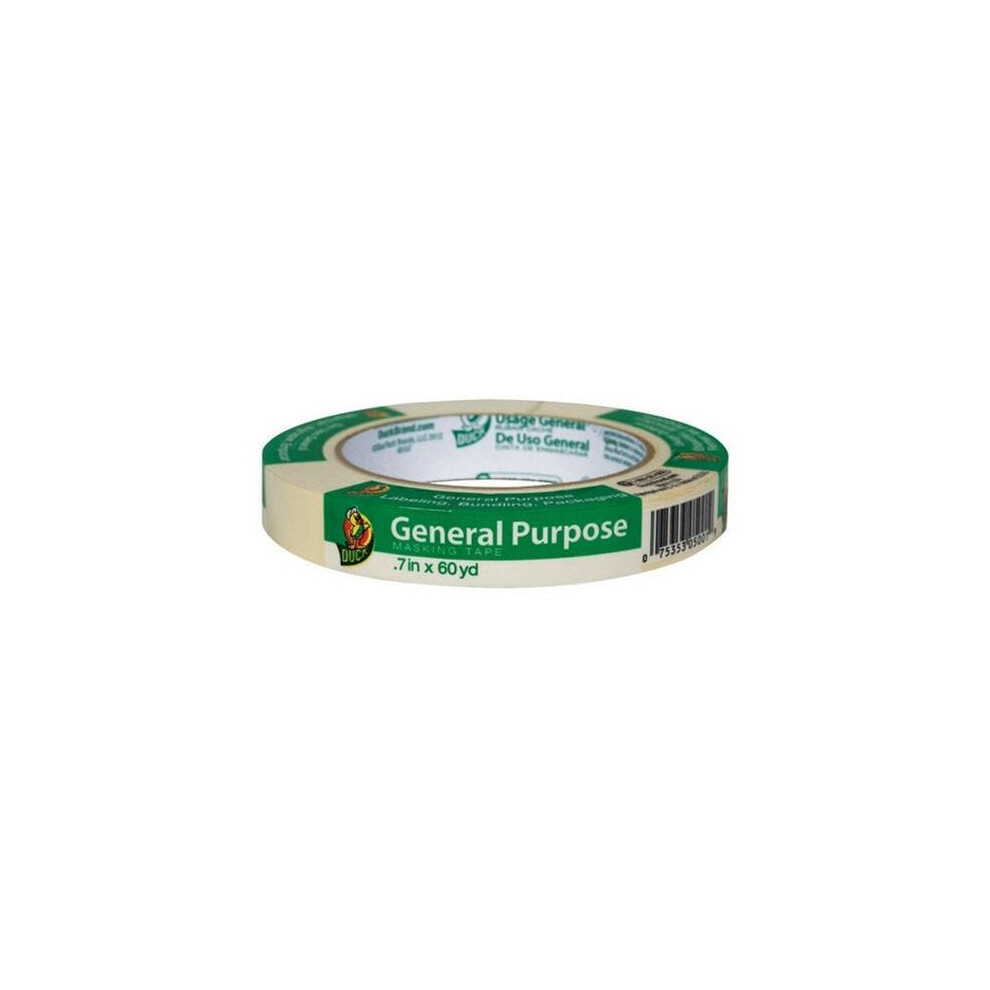 Duck 240349 0.70 In. X 60 Yd General Use Masking Tape - Pack Of 24 758218460962