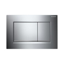 Geberit  Dual Flush Plate, Sigma - Chrome Gloss & Chrome Matte