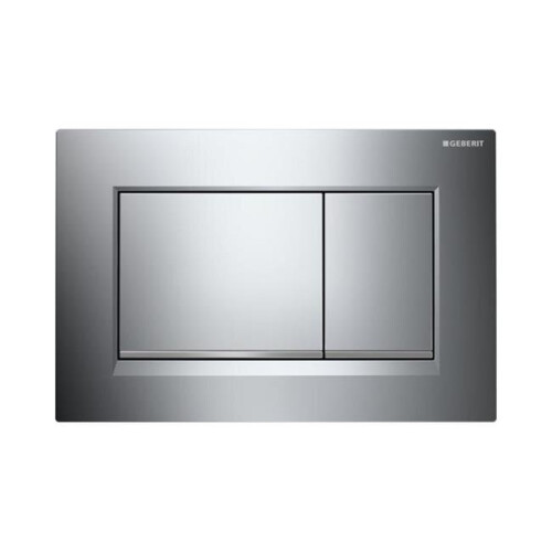 Geberit Geberit  Dual Flush Plate, Sigma - Chrome Gloss & Chrome Matte