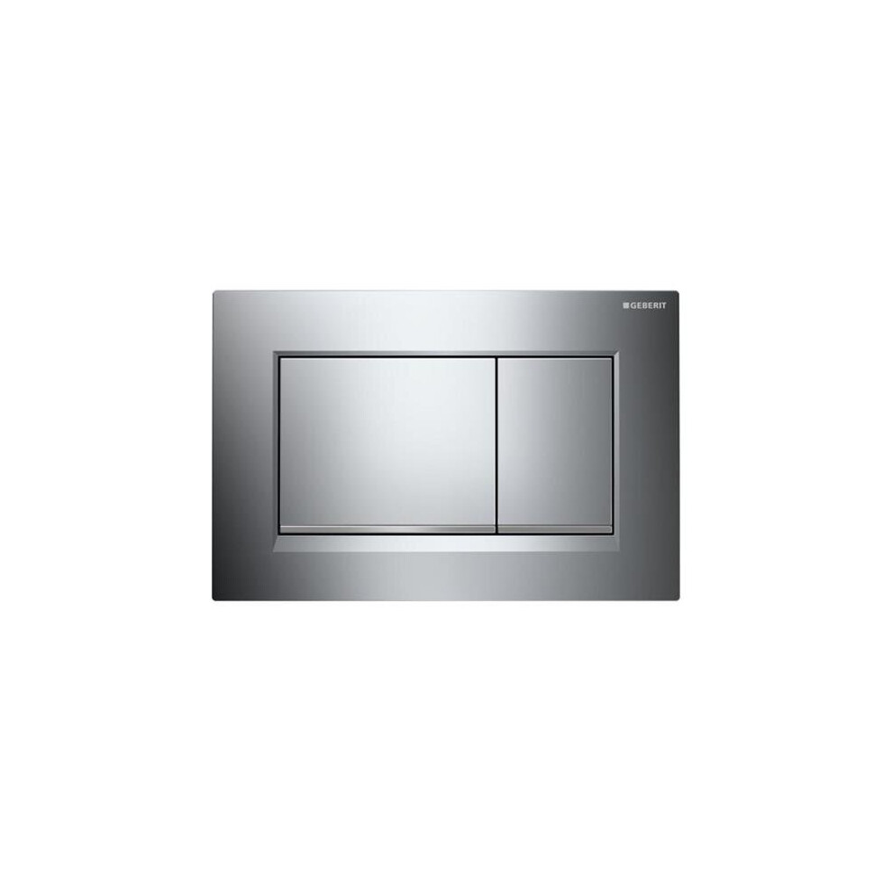 Geberit Dual Flush Plate, Sigma - Chrome Gloss & Chrome Matte