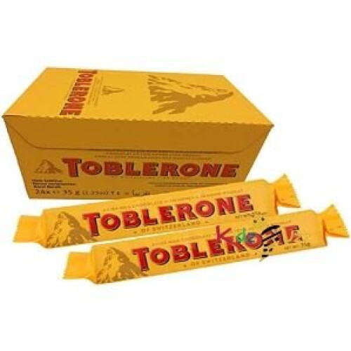 Toblerone Toblerone Swiss Milk Chocolate Almond Bars 24 X 35g Original