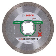 Bosch Professional 2608615137 Diamond Cutting Disc Standard (for Ceramic, X-LOCK, Diameter 115 mm, Bore Diameter: 22.23 mm)