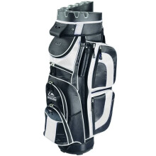 LONGRIDGE PRO CART 15 WAY DIVIDER GOLF TROLLEY BAG / 2022 MODEL - BLACK/WHITE