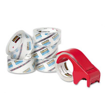 3M 3850 Heavy Duty Packaging Tape 1.88'' x 54.6 yards Clear 6/Pack