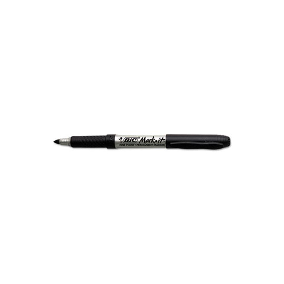 Bic Corporation  Mark-it Permanent Markers, Fine Point, Black, 24/Pack