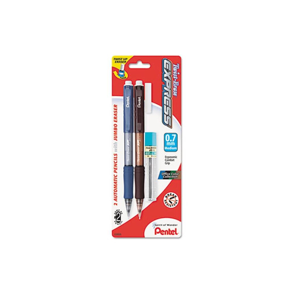 Pentel  Twist-Erase EXPRESS Mechanical Pencil  0.7 mm  2 per Set