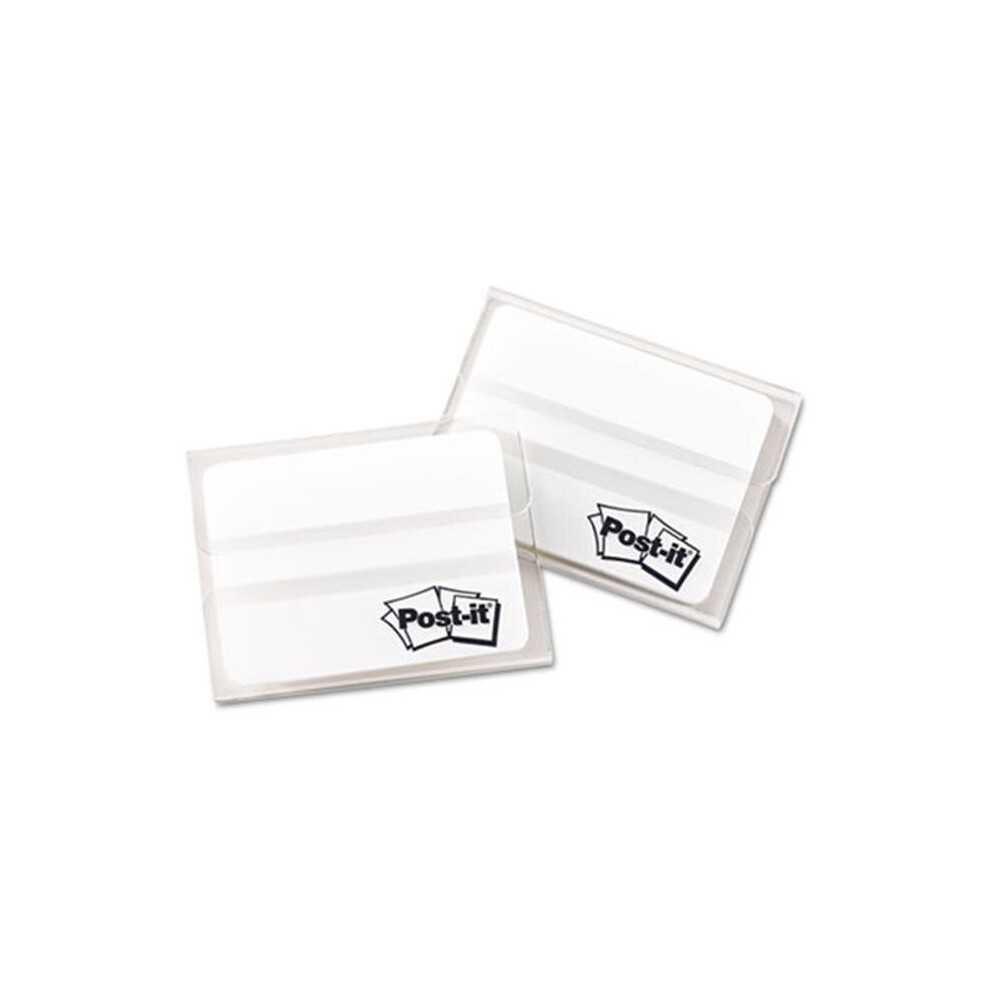 3M  Durable File Tabs  2 x 1 1/2  White  50/Pack