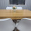 Modern Oak Effect Dining Table 4 White Tulip Chairs 17