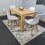 Modern Oak Effect Dining Table 4 White Tulip Chairs 12