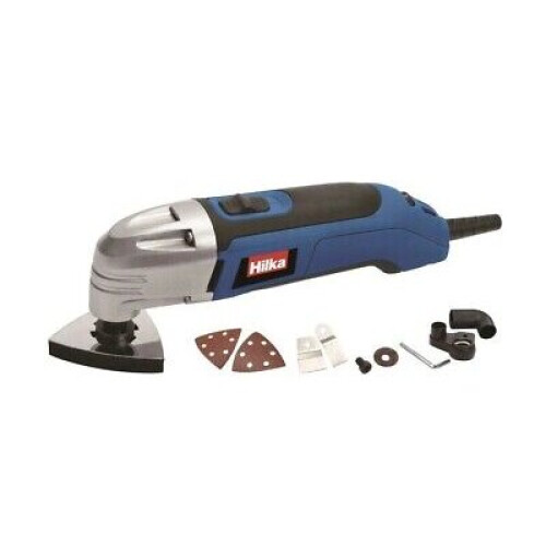 Hilka HILKA 300W MULTI FUNCTION OSCILLATING SANDER CUTTER SCRAPER MULTI TOOL & PADS 1