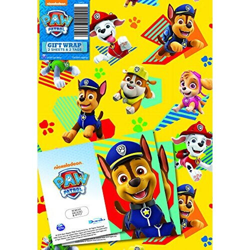 Danilo Promotions LTD Official AIF9 Minecraft Gift Wrap 2 Sheets 2 Tags, Gift Wrap For Presents