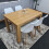Modern Oak Effect Dining Table 4 White Tulip Chairs 5