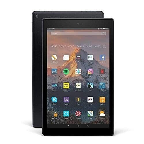 Amazon Amazon Fire HD 10 Tablet, 1080p Full HD Display, 32GB, Black with Ads 7th Generation