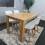 Modern Oak Effect Dining Table 4 White Tulip Chairs 7
