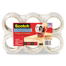 Scotch 3850 Heavy Duty Tape Refills- 1.88" x 54.6 yds- 3" Core- Clear- 6/Pack