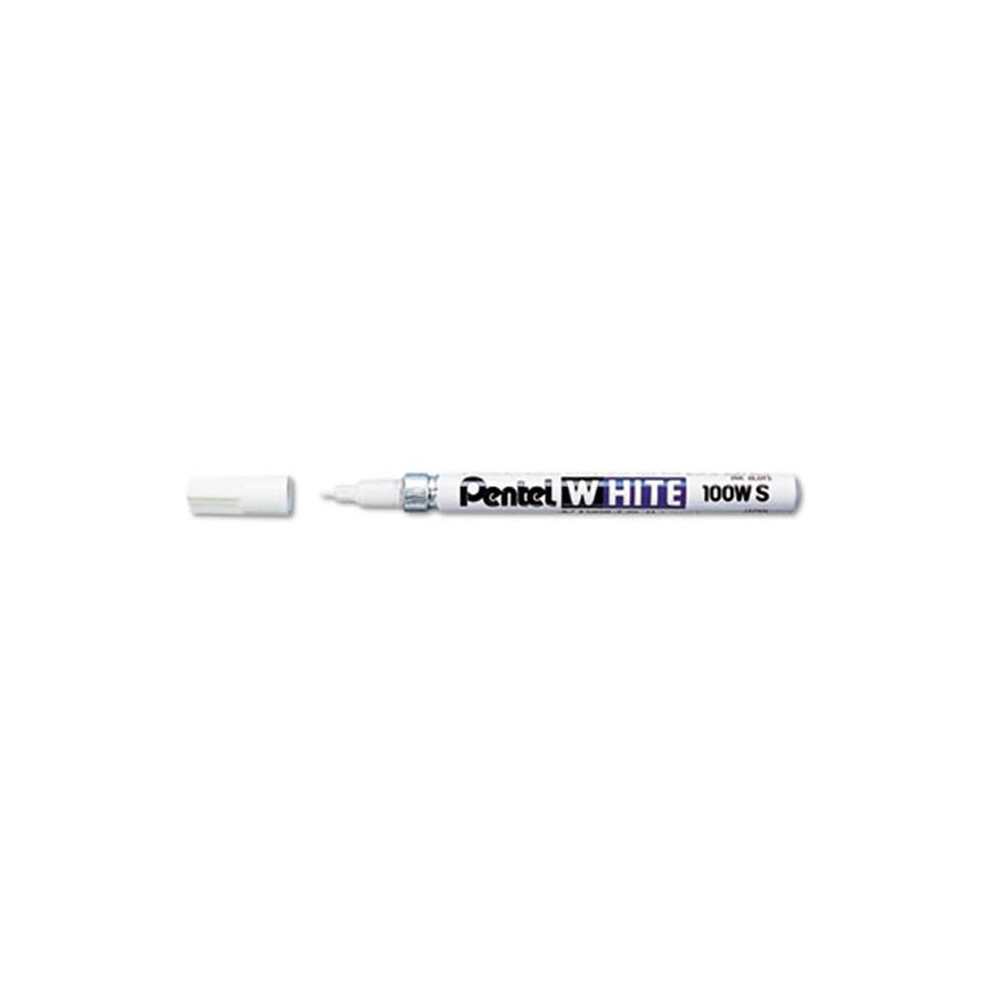 Pentel  Permanent Marker  Fine Point  White