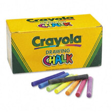 Crayola.  Colored Drawing Chalk  Six Each of 24 Assorted Colors  144 Sticks/Set