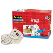 3M 3850 Premium Performance Pkging Tape Cabinet Pk 1.88x54.6 yds 18 Rolls