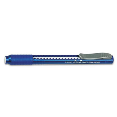 Pentel Pentel  Clic Eraser Pencil-Style Grip Eraser  Blue